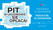 Grafika promująca akcję PIT w Legionowie się opłaca.