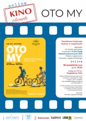 Plakat z informacjami dotyczącymi projekcji Oto MY.