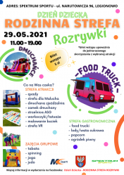 Plakat promujący wydarzenie - Dzień dziecka.