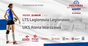 Grafika promująca mecz LTS Legionovii.
