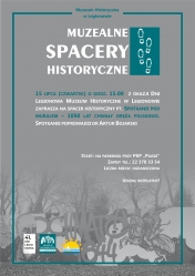 Plakat promujący: Muzealne spacery historyczne