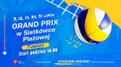 Plakat promujący turniej Grand Prix w Siatkówce Plażowej