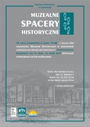 Plakat promujący: Muzealne spacery historyczne
