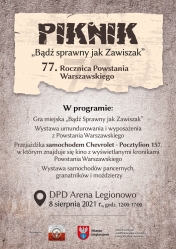 Plakat: Bądź sprawny jak Zawiszak