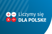 Na zdjęciu napis:Liczymy się dla polski