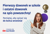 zdziwiona osoba wskazuje na dzwonek