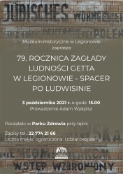 79. rocznica zagłady ludności getta w Legionowie