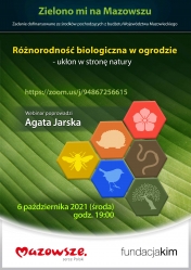 Plakat promujący wydarzenie różnorodność biologiczną