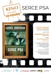 Plakat promujący projekcję filmu 'Serce psa'