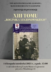 Plakat promujący prezentację 'Rocznika Legionowskiego'