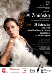 Plakat promujący spektakl muzyczny