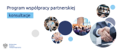 Na grafice napis: Program współpracy partnerskiej - konsultacje