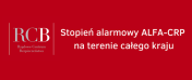 Stopień alarmowy ALFA-CRP na terenie całego kraju