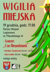 Grafika promująca wigilję miejską