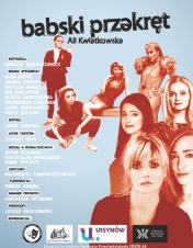 Plakat promujący spektakl 'Babski przekręt'