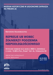 Plakat: Prelekcja Muzeum Historycznego w Legionowie pt. 