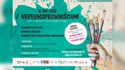 Plakat promujący konkursy w ramach XI Dni Osób z Niepełnosprawnościami; treść w aktualności