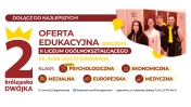 Grafika promująca ofertę edukacyjną II LO