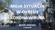 Rozmazane zdjęcie tła z napisem - Moja sytuacja w okresie koronawirusa