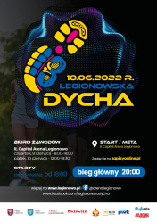Plakat biegu - 13. Legionowska Dycha; tekst w artykule