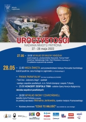 Plakat promujący nadanie miastu patrona - Kard. Stefana Wyszyńskiego