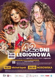Plakat promujący 42. Dni Legionowa 2022