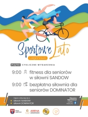 Grafika informująca o zajęciach w ramach Sportowego Lata