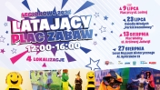 Grafika promująca Latający Plac Zabaw 2022 w Legionowie