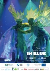 Plakat promujący spektakl „In Blue”