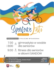 Grafika informująca o zajęciach w ramach Sportowego Lata