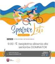 Grafika informująca o zajęciach w ramach Sportowego Lata