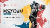 Grafika promująca Turniej Koszykówki