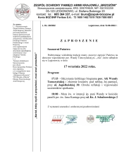 Zaproszenie na Dzień Wandy Tomczyńskiej