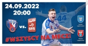 Grafika promująca mecz inauguracyjny w piłkę ręczną