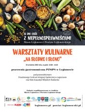 Plakat promujący Warsztaty Kulinarne