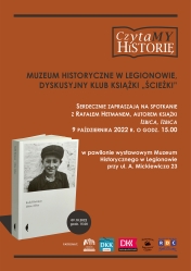 Plakat promujący spotkanie autorskie z Rafałem Hetmanem