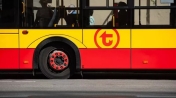 Fragment autobusu z logiem WTP