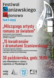 Plakat promujący Festiwal Szaniawskiego Legionowo