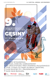 Plakat promujący 9. Festiwal Gęsiny 2022