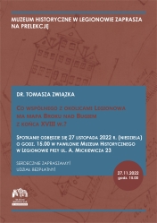 Plakat promujący prelekcję