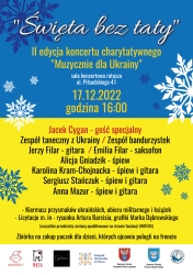 Plakat promujący koncert charytatywny