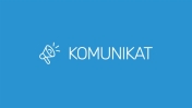 Grafika z napisem - Komunikat