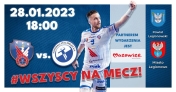 Grafika promująca mecz KPR Legionowo - Handball Stal Mielec