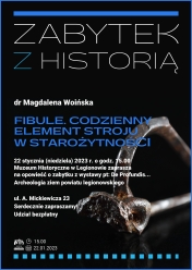 Plakat promujący spotkanie w cyklu 'Zabytek z historią'