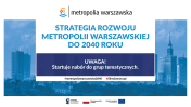 Okładka dokumenty Strategii rozwoju metropolii warszawskiej do 2040 roku
