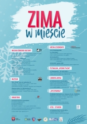 Plakat promujący akcję Zima w mieście 2023 - Legionowo