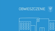 Grfaika z napisem - Obwieszczenie