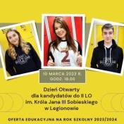 Zapraszamy na Dzień Otwarty dla kandydatów do II LO