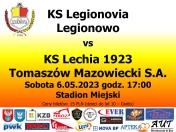 Plakat informujący o meczu
