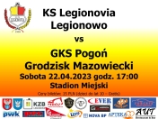 Plakat informujący o meczu